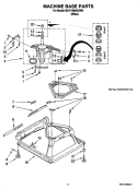 MACHINE BASE PARTS Diagram and Parts List for MAT15MNAGW0  Maytag Washer