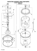 Part Location Diagram of W10093698 Whirlpool Ring, Tub