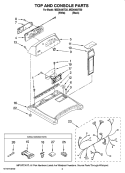 TOP AND CONSOLE PARTS Diagram and Parts List for MED6400TB0  Maytag Dryer