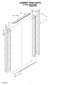 CABINET TRIM PARTS Diagram and Parts List for JS48CXDBDB00  Jenn-Air Refrigerator