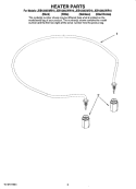 HEATER PARTS Diagram and Parts List for JDB1255AWB10  Jenn-Air Dishwasher