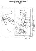 8318272 BURNER ASSEMBLY, OPTIONAL PARTS (NOT INCLUDED) Diagram and Parts List for MGD5700TQ1  Maytag Dryer