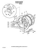 Part Location Diagram of W10431220 Whirlpool WASHER