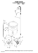 PUMP PARTS, OPTIONAL PARTS (NOT INCLUDED) Diagram and Parts List for MTW6600TQ0  Maytag Washer