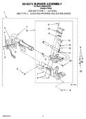 8318272 BURNER ASSEMBLY Diagram and Parts List for NGD5100TQ0  Amana Dryer
