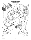 BULKHEAD PARTS Diagram and Parts List for MDG17PRAWW1  Maytag Dryer