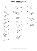 WIRING HARNESS PARTS Diagram and Parts List for ATW4475TQ0  Admiral Washer