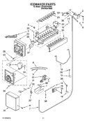ICEMAKER PARTS Diagram and Parts List for JS42SEFXDB00  Jenn-Air Refrigerator