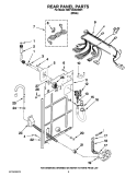 REAR PANEL PARTS Diagram and Parts List for MAT14CSAWW1  Maytag Washer