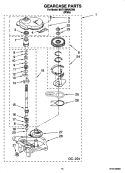 GEARCASE PARTS Diagram and Parts List for MAT15MNAGW0  Maytag Washer