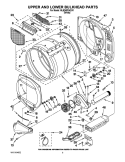 UPPER AND LOWER BULKHEAD PARTS Diagram and Parts List for MLE24PDAZW1  Maytag Dryer