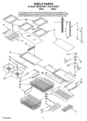 SHELF PARTS Diagram and Parts List for ABB1927DEW14  Amana Refrigerator