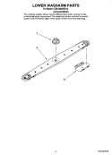 LOWER WASHARM PARTS Diagram and Parts List for CDB1500AWD10  Magic Chef Dishwasher