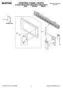Part Location Diagram of WPW10187840 Whirlpool Door Handle - Stainless Finish