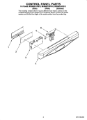 Part Location Diagram of 6-919819 Whirlpool Control Panel with Touchpad - Black