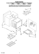 OVEN PARTS Diagram and Parts List for MERH865RAS13  Maytag Range