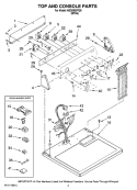 Part Location Diagram of W10086671 Whirlpool Panel, Control (White)