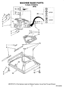MACHINE BASE PARTS Diagram and Parts List for HTW4300TQ0  Magic Chef Washer