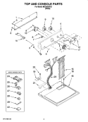 Part Location Diagram of W10142665 Whirlpool CONSOLE