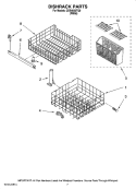 Part Location Diagram of WP8565925 Whirlpool Dishwasher Rack Track Stop