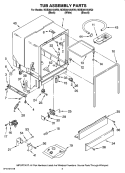 Part Location Diagram of WP3384157 Whirlpool Access Panel - Bisque
