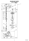 GEARCASE PARTS, OPTIONAL PARTS (NOT INCLUDED) Diagram and Parts List for 3UATW4605TQ0  Admiral Washer
