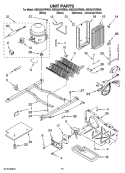 Part Location Diagram of 2304904 Whirlpool Unit Mounting Frame