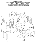 CABINET PARTS Diagram and Parts List for MERH865RAS13  Maytag Range