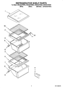 Part Location Diagram of WP2188664 Whirlpool Refrigerator Crisper Drawer With Handle