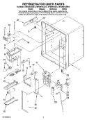 REFRIGERATOR LINER PARTS Diagram and Parts List for MFI2067AEQ12  Maytag Refrigerator