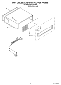 Part Location Diagram of W10161693 Whirlpool Cover, Unit