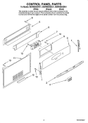 CONTROL PANEL PARTS Diagram and Parts List for MGRH865QDB11  Maytag Range