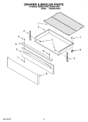 Part Location Diagram of WP8053334 Whirlpool Range Rear Drawer Glide
