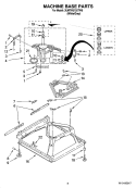 MACHINE BASE PARTS Diagram and Parts List for 3UMTW5755TW0  Maytag Washer