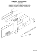 CONTROL PANEL PARTS Diagram and Parts List for MGRH865QDS11  Maytag Range
