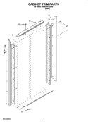 CABINET TRIM PARTS Diagram and Parts List for JS48CXFXDB00  Jenn-Air Refrigerator