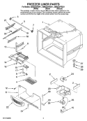 FREEZER LINER PARTS Diagram and Parts List for ABB2222FEB11  Amana Refrigerator