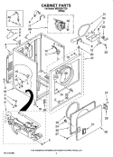 CABINET PARTS Diagram and Parts List for MGD5591TQ0  Maytag Dryer