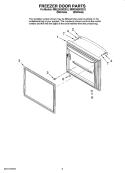 FREEZER DOOR PARTS Diagram and Parts List for MBL2262KES12  Maytag Refrigerator