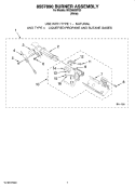 8557890 BURNER ASSEMBLY, OPTIONAL PARTS (NOT INCLUDED) Diagram and Parts List for MGD6600TQ0  Maytag Dryer