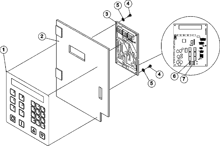 CONTROL PANEL (MICROPROCESSOR) Diagram and Parts List for MDG120PHVW  Maytag Dryer
