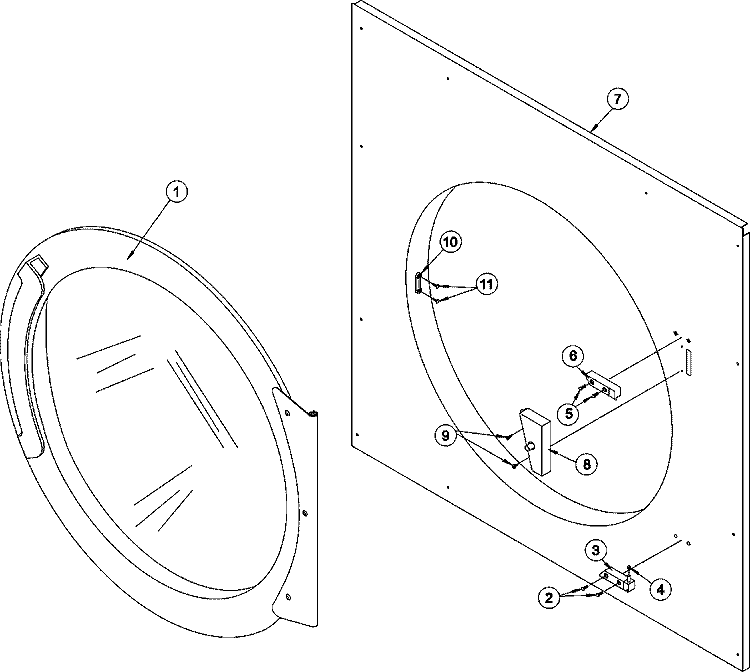 FRONT PANEL Diagram and Parts List for MDG120PHVW  Maytag Dryer