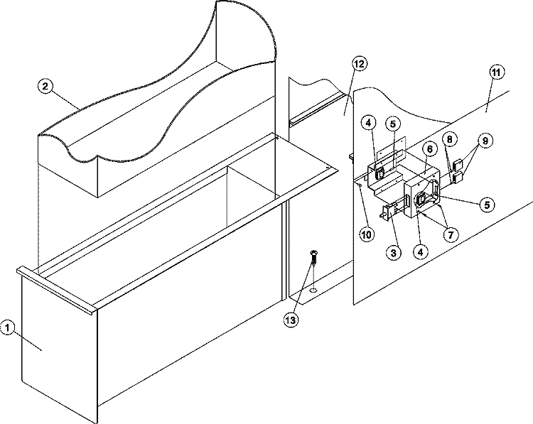 LINT DRAWER / SWITCH Diagram and Parts List for MDG120PHVW  Maytag Dryer