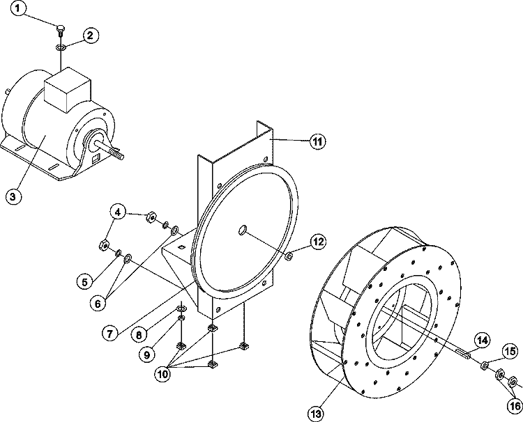 BLOWER MOTOR MOUNT Diagram and Parts List for MDG120PHVW  Maytag Dryer