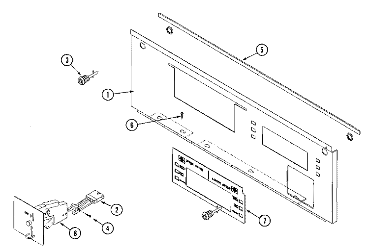 CONTROL DOOR ASSEMBLY Diagram and Parts List for MLG32PDBWS  Maytag Dryer
