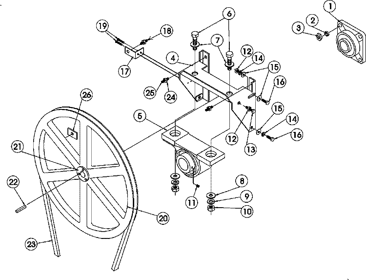 TUMBLER BEARING Diagram and Parts List for MDG76PCBWW  Maytag Dryer