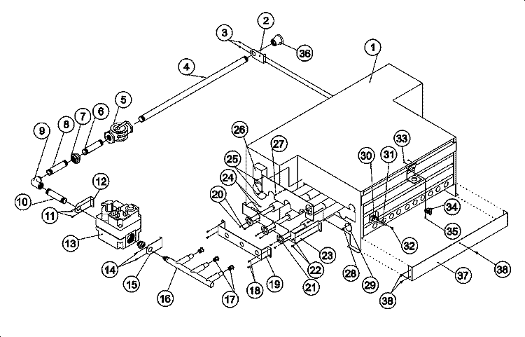 DSI BURNER ASSEMBLY Diagram and Parts List for MDG120PHVW  Maytag Dryer