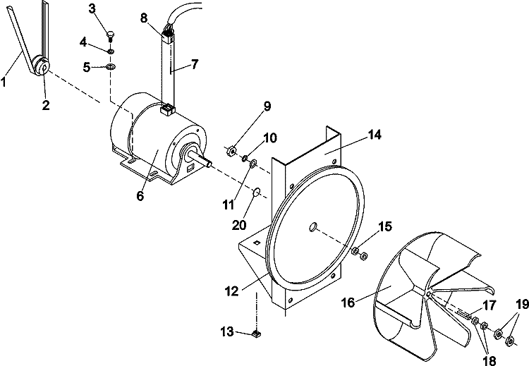 MOTOR MOUNT Diagram and Parts List for MDG30PCCWW  Maytag Dryer