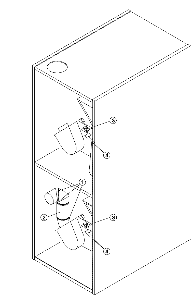 BOTTOM DUCT ASSY / CABINET HI - LIMIT Diagram and Parts List for MLG31PCBWW  Maytag Dryer