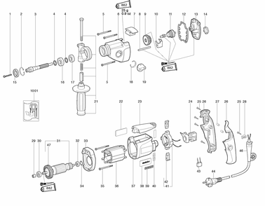 Part Location Diagram of 316035730 Metabo Fan W. Prot. Grid